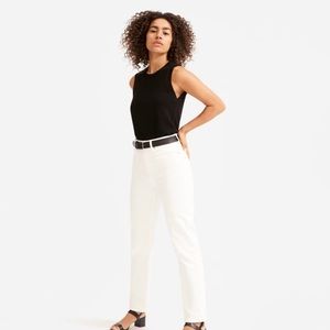Everlane Super Straight Ankle Jean in Bone